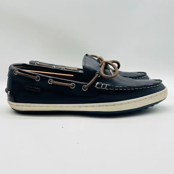 Cole Haan Shoes Mens 9.5 Blue Leather Loafers Driving Moccasins Casual Mocs