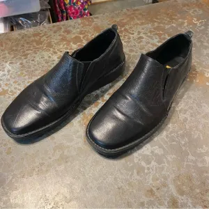 Cole Haan Studio Loafers leather Shoes Men 11 Leather Black Slip Ons