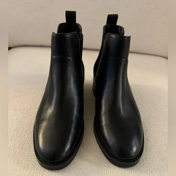 COLE HAAN Womens Black Waterproof Leather Chelsea Boots, Size 5