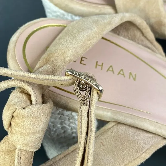 Cole Haan Women's Kaycee Knotted Ankle Strap High Heel Sandals  ew size  10