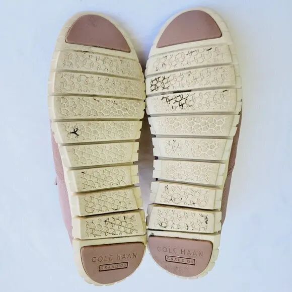 Cole Haan Women's Pink Twilight Mauve Zerogrand Slip-on Suede Boots - size 9 B