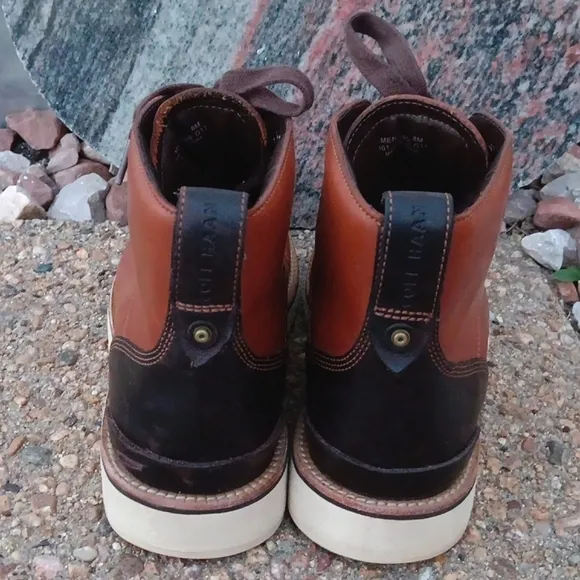 Cole Haan Zero Grand OS hiking brown leather lace up boots mens sz 8