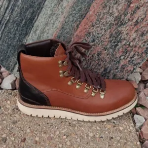Cole Haan Zero Grand OS hiking brown leather lace up boots mens sz 8