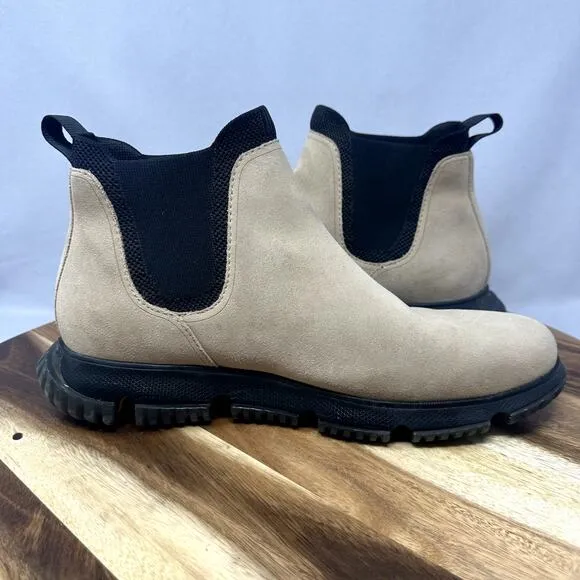 Cole Haan Zerogrand Men's 11 Waterproof Boots Suede Chelsea Slip On C31882