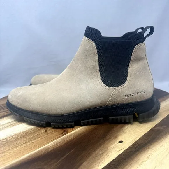 Cole Haan Zerogrand Men's 11 Waterproof Boots Suede Chelsea Slip On C31882