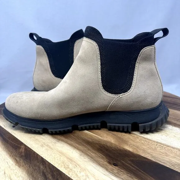 Cole Haan Zerogrand Men's 11 Waterproof Boots Suede Chelsea Slip On C31882
