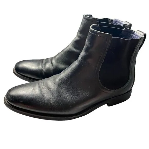 Cole Haan Men’s Sz 9 Black Pull On Ankle Boots