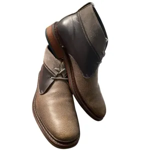 Cole Haan/Nike Air Chukka Boots Mixed leather Blue Grey Brown Lace up Men’s 7