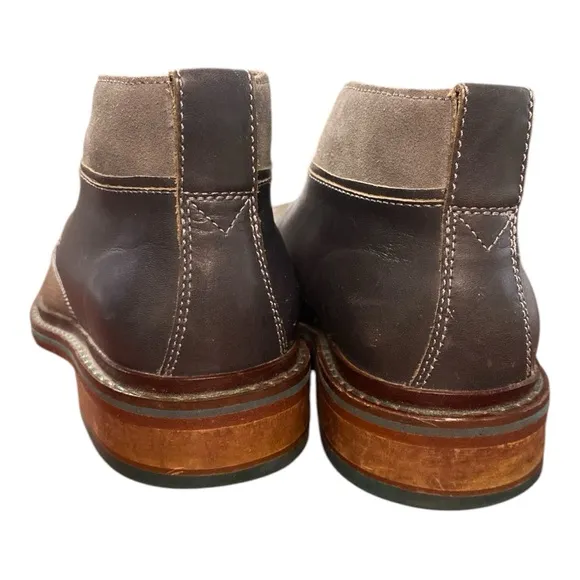 Cole Haan/Nike Air Chukka Boots Mixed leather Blue Grey Brown Lace up Men’s 7