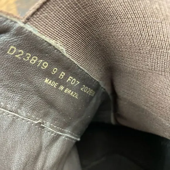 COLE HAAN Brown Suede Leather Boots Heels 9