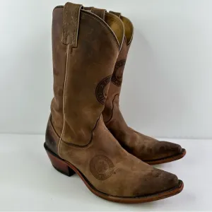 COLLEGE BOOTS Nocona Alabama Crimson Tide Brown Leather USA Women’s 10B