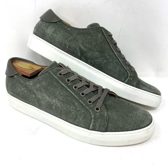 Collegium Men’s Pillar Low Fashion Sneaker Sz 45 (12-12.5) Military Canvas Olive