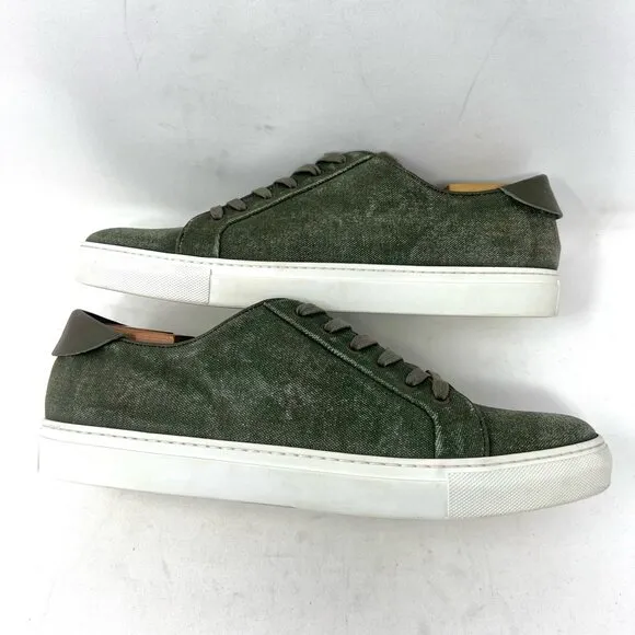 Collegium Men’s Pillar Low Fashion Sneaker Sz 45 (12-12.5) Military Canvas Olive