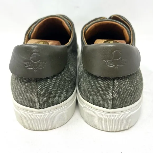 Collegium Men’s Pillar Low Fashion Sneaker Sz 45 (12-12.5) Military Canvas Olive