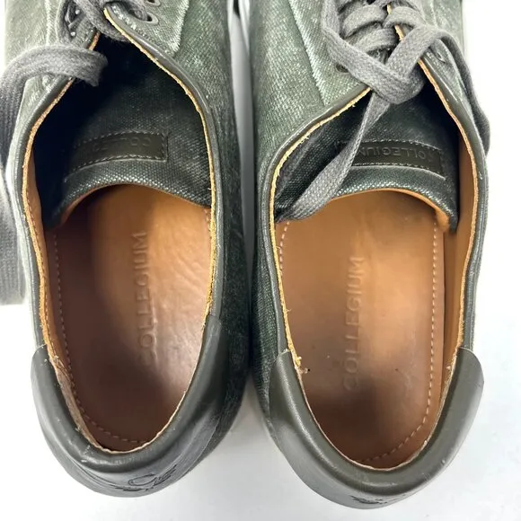 Collegium Men’s Pillar Low Fashion Sneaker Sz 45 (12-12.5) Military Canvas Olive