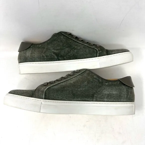 Collegium Men’s Pillar Low Fashion Sneaker Sz 45 (12-12.5) Military Canvas Olive