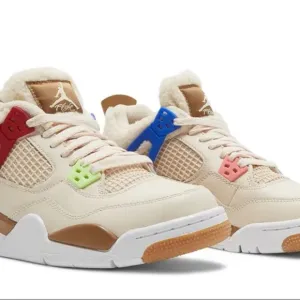 Colorful Multi-Panel Sneakers 2021Air Jordan 4 Retro GS 'Wild Things'