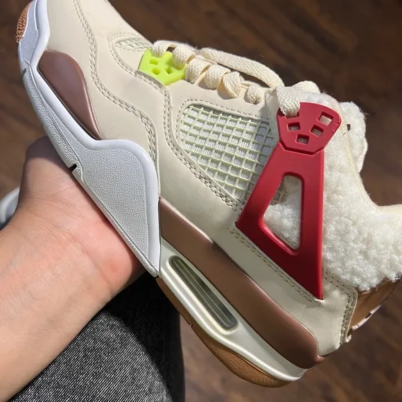 Colorful Multi-Panel Sneakers 2021Air Jordan 4 Retro GS 'Wild Things'