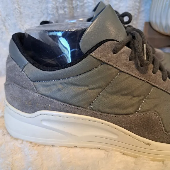 Common Projects Cross Trainer Leather Grey Sneakers $515 Women's Size 10 US