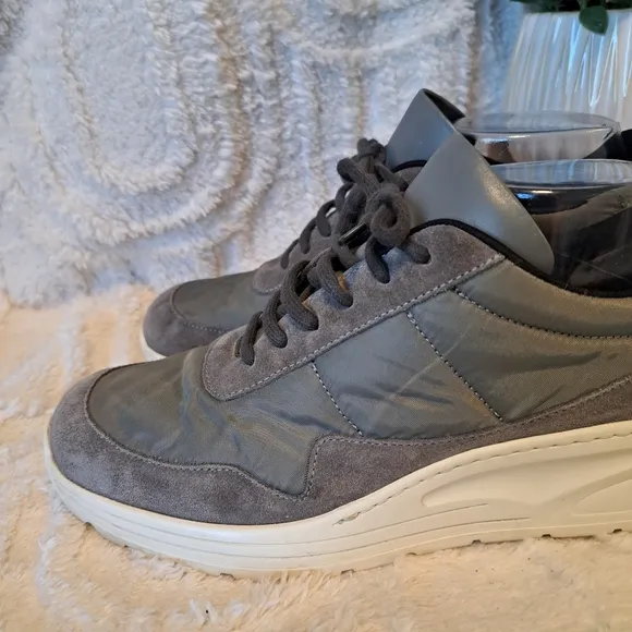 Common Projects Cross Trainer Leather Grey Sneakers $515 Women's Size 10 US