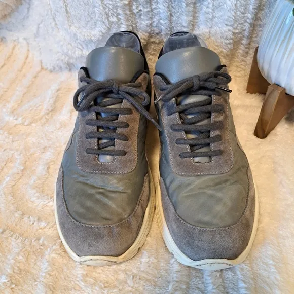 Common Projects Cross Trainer Leather Grey Sneakers $515 Women's Size 10 US