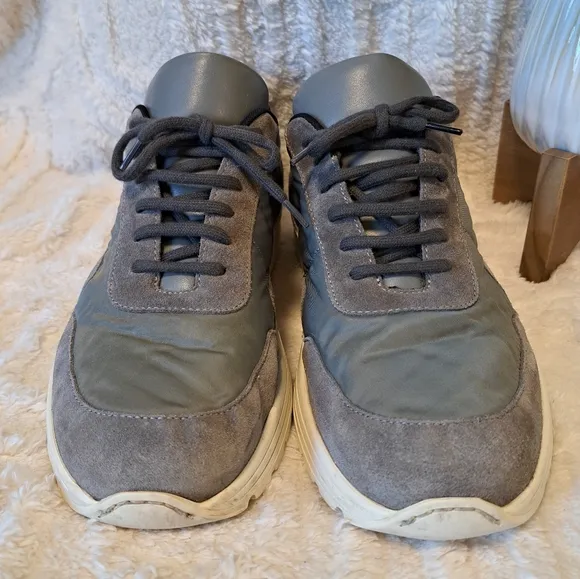 Common Projects Cross Trainer Leather Grey Sneakers $515 Women's Size 10 US