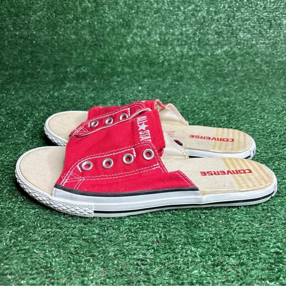 Converse All Star Cutaway Slides Slip On Sandals Classic Red Womens Size 9 - NEW