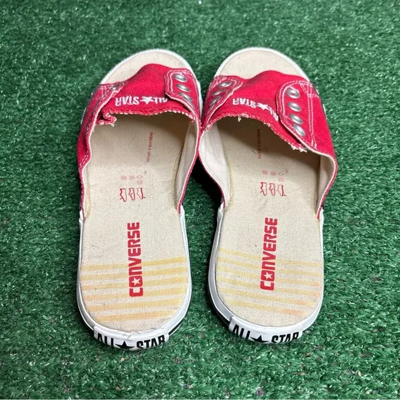 Converse All Star Cutaway Slides Slip On Sandals Classic Red Womens Size 9 - NEW