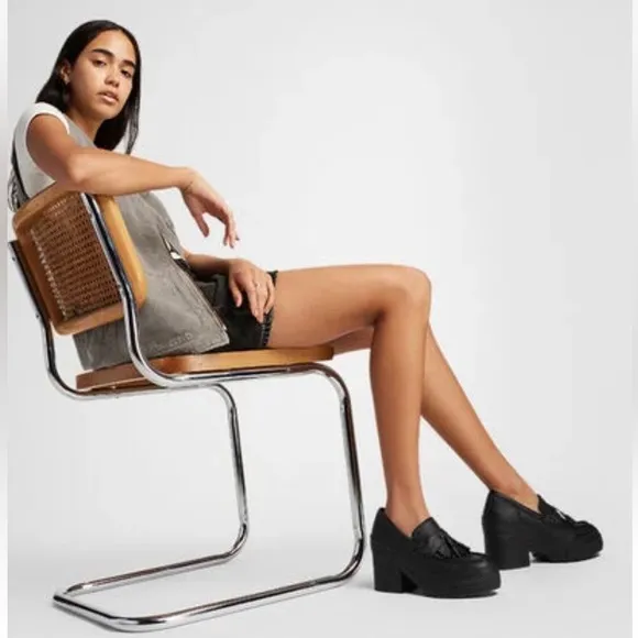 Converse Leather Platform Loafers