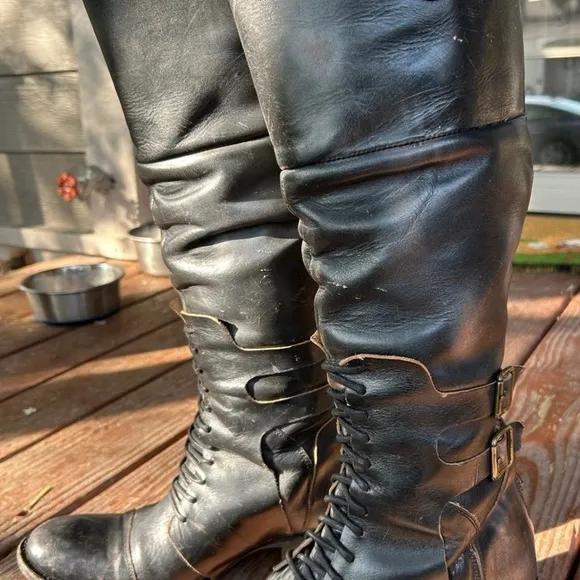 COPY - Free bird distressed saddle boots🌸🌸