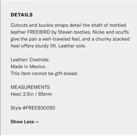 COPY - FreeBird by Steven Rollin Buckle Boots Size 9