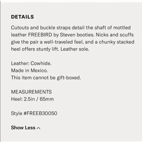 COPY - FreeBird by Steven Rollin Buckle Boots Size 9