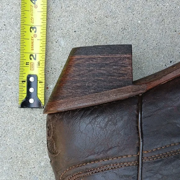 CORRAL LIZARD INLAY Brown Western Boots SIZE 9