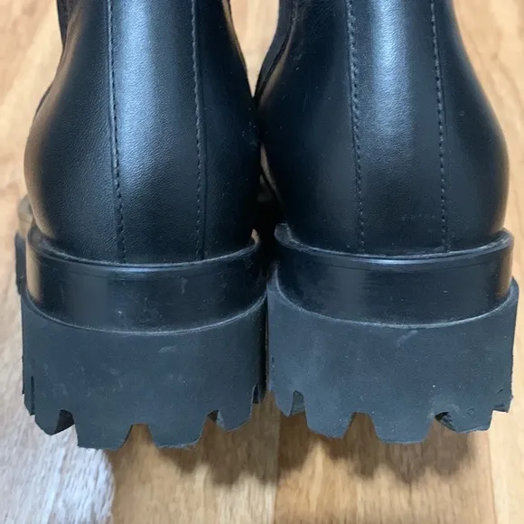 COS Black Chunky Leather Chelsea Boots
