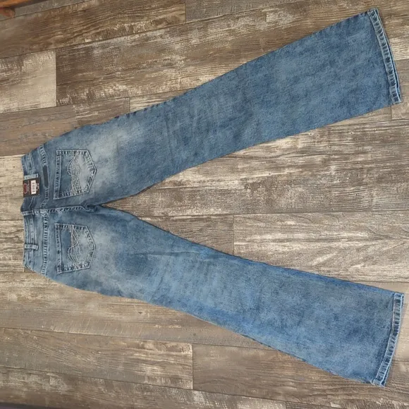 COWGIRL TUFF &quot;Down Home&quot; bootcut jeans style #JDWNHM TALL rodeo sz 24 Long NWT
