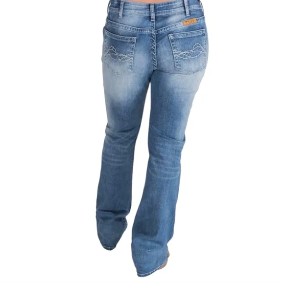 COWGIRL TUFF &quot;Down Home&quot; bootcut jeans style #JDWNHM TALL rodeo sz 24 Long NWT