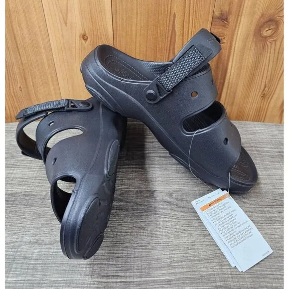 Crocs Classic All-Terrain Black Men's Sandals Size 11