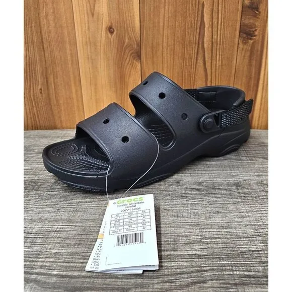 Crocs Classic All-Terrain Black Men's Sandals Size 11