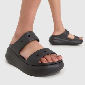 [Crocs] Classic Crush Sandals in Black Women's 9