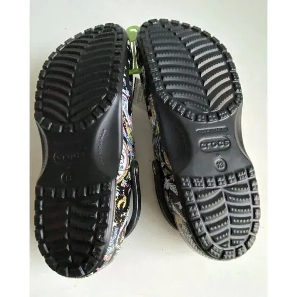 Crocs Classic Harry Potter Vera Bradley Clog Sandals Black Multi Men’s Sz 13 NEW