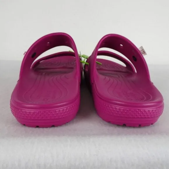 Crocs Classic Slides Men's Size 15 US Pink Double Strap Sandals Barbiecore