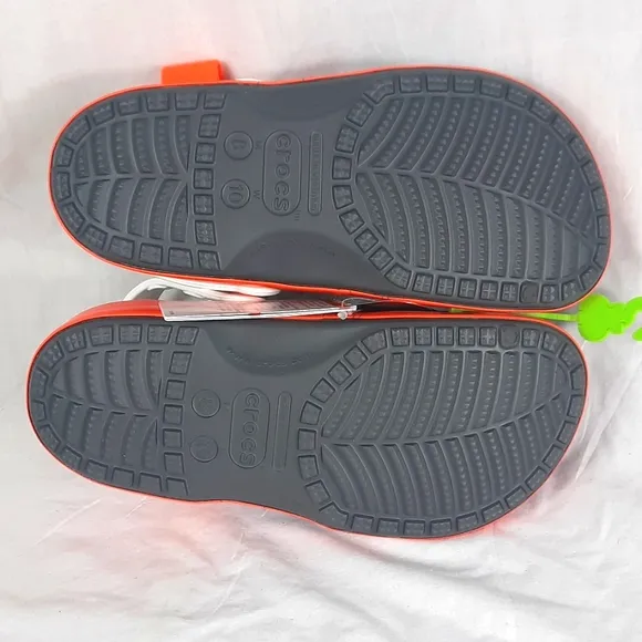 Crocs Nerf Slide Sandals with 4 Charms Unisex Adult Mens Size 8 Womens 10 NEW