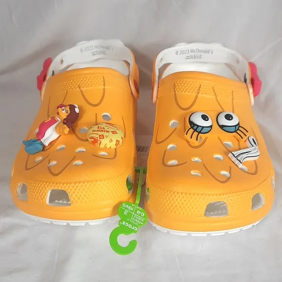 Crocs Unisex McDonalds X Classic Clog Sandals Mens 10 Womens 12 Yellow w…