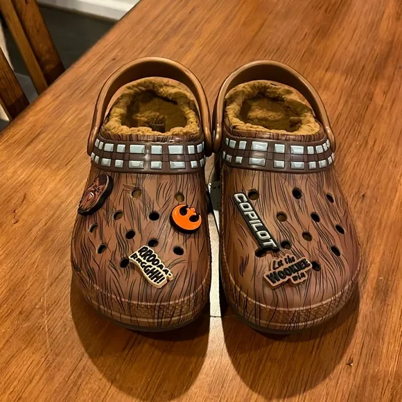 Crocs x Chewbacca Star Wars Classic Clog Shoes sandals new Mens 8 / Womens 10