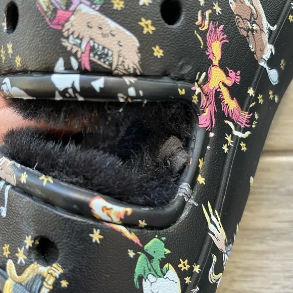Crocs x Harry Potter x Vera Bradley Cozy fur lined sandals