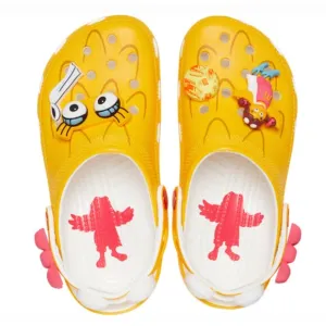 CROCS x McDonald's Birdie Classic Clog Sandals Yellow Mens 12 NWT Sealed Bag