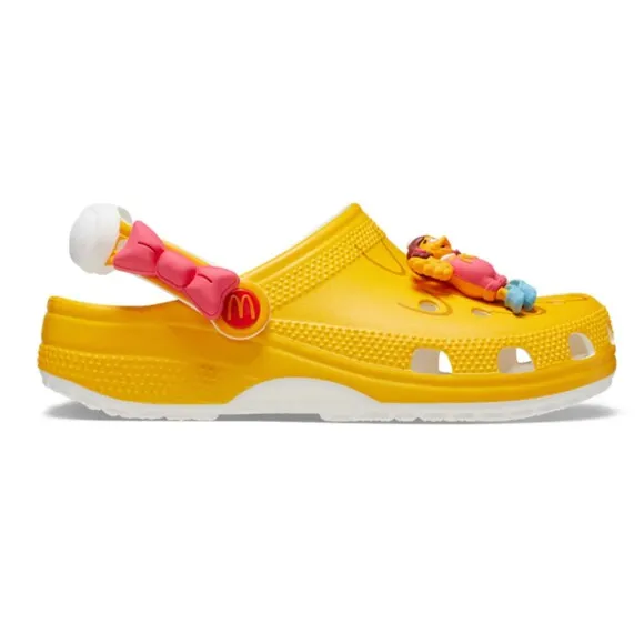 CROCS x McDonald's Birdie Sandals Men's 12 Yellow Classic Clog New Sealed Bag