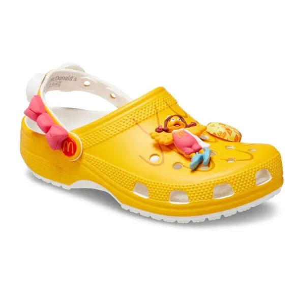 CROCS x McDonald's Birdie Sandals Men's 12 Yellow Classic Clog New Sealed Bag