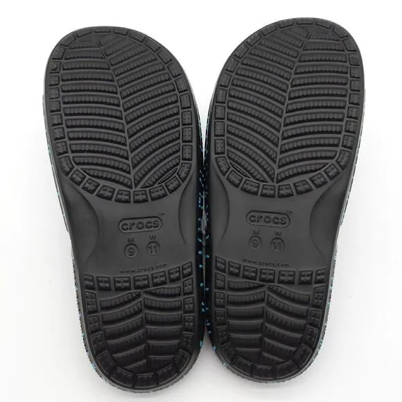 Crocs x Ron English Classic Slide (Mens 9 Womens 11) Sandals Flip Flops‎ Black