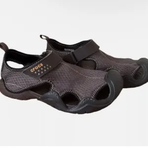 Crocs Swiftwater Mesh Brown Black Men’s Sandals 13 Hiking Waterproof Outdoor
